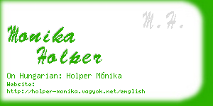 monika holper business card